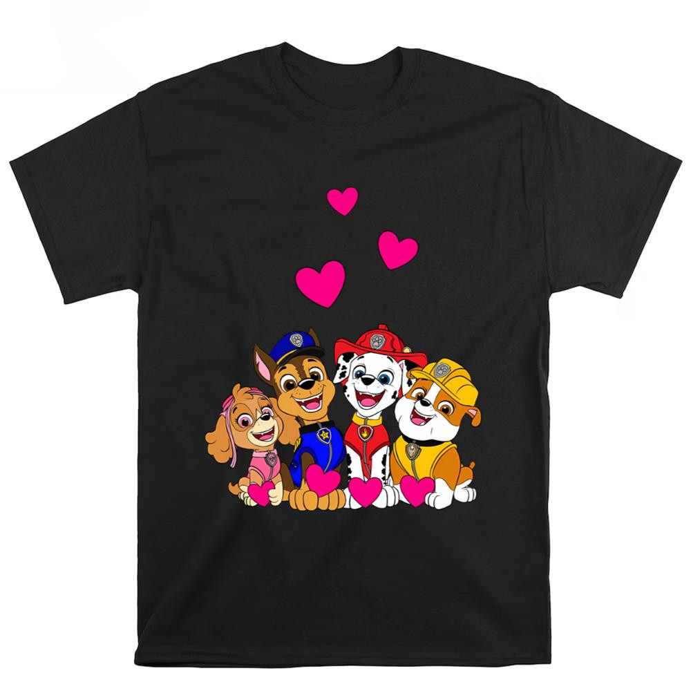 Paw Patrol Heart Valentines Day Shirt .jpg