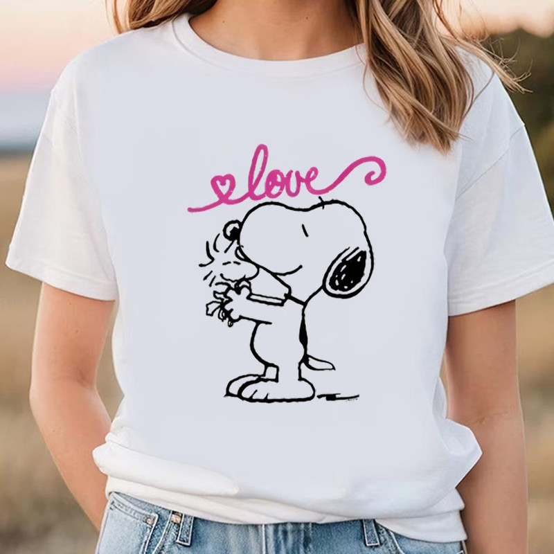 Peanuts Snoopy Be My Valentine Heart Shirt .jpg
