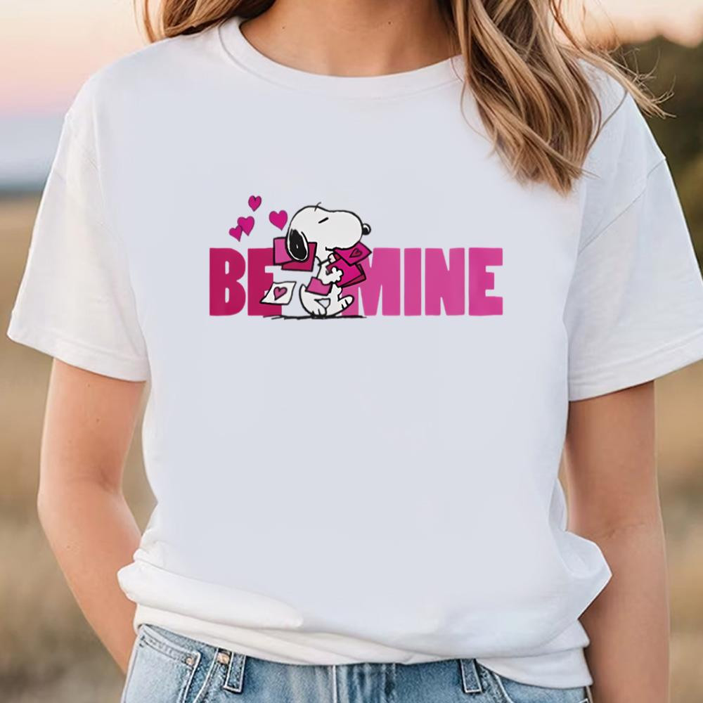 Peanuts Valentine's Day Snoopy Be Mine T-Shirt .jpg