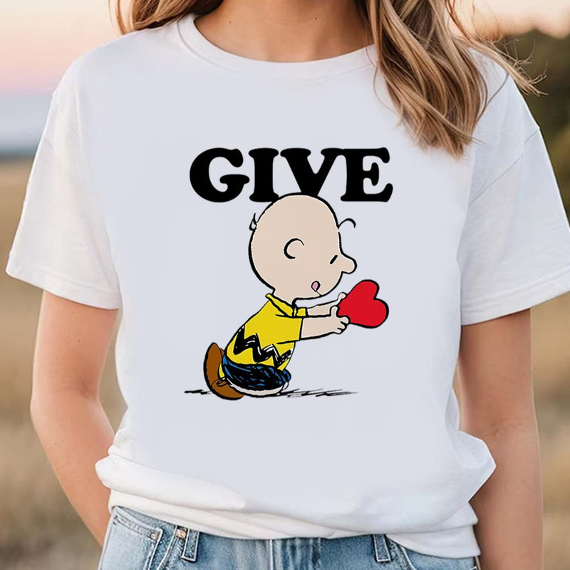 Peanuts Valentines Charlie Brown Give Shirt .jpg