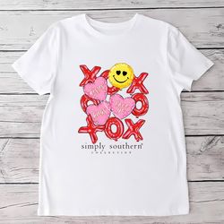 simply southern xoxo balloons valentines t-shirt, gift for her, gifts for him