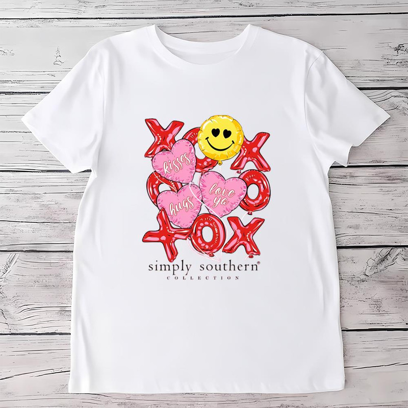 Simply Southern Xoxo Balloons Valentines T-shirt .jpg