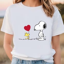 snoopy and woodstock valentine day shirt, gift for her, gifts for him