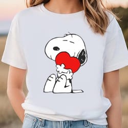 snoopy heart hugs valentines t-shirt, gift for her, gifts for him
