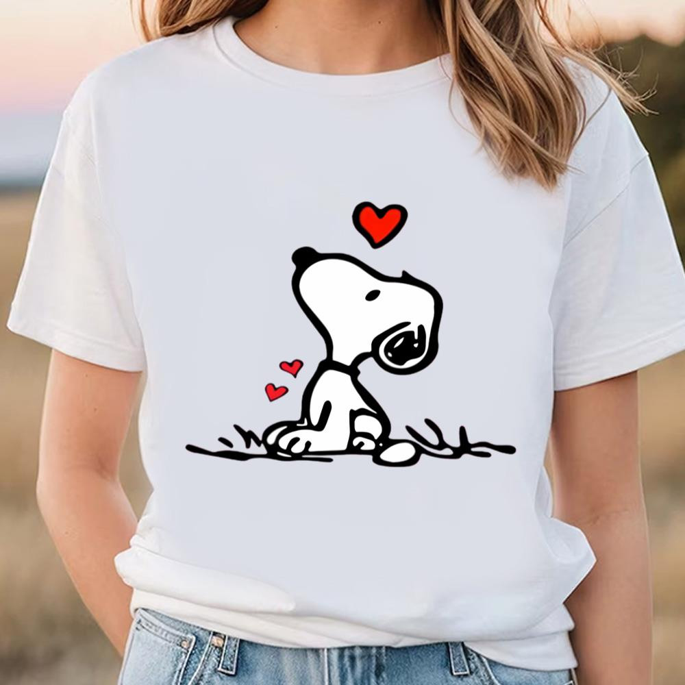 Snoopy Heart Valentine's Day Balloon T-Shirt Snoopy Love Shirt Snoopy .jpg