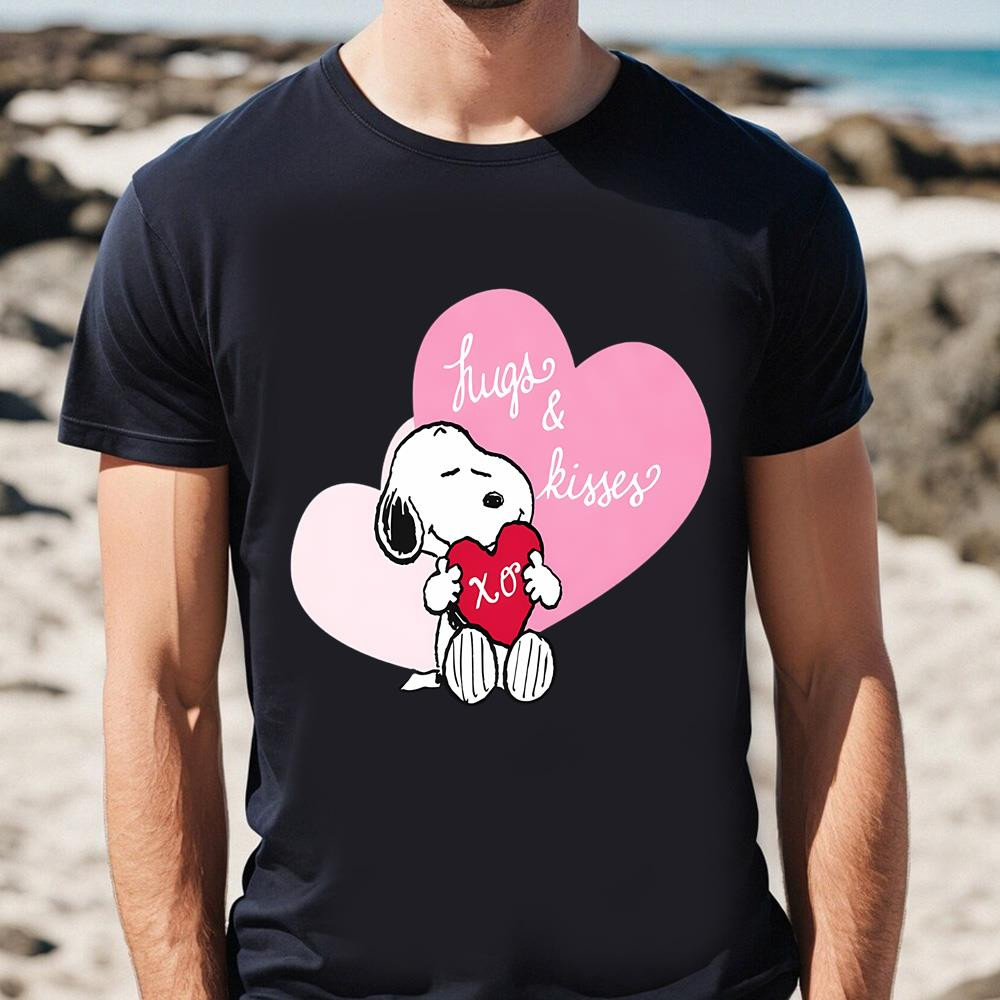 Snoopy Hugs And Kisses Valentine T-Shirt .jpg