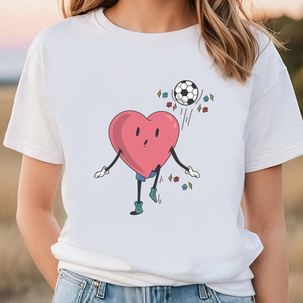 Soccer Heart Player, Retro Soccer Valentines Day Gift T-Shirt .jpg