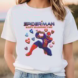 spiderman happy valentines day shirt, gift for her, gifts for him