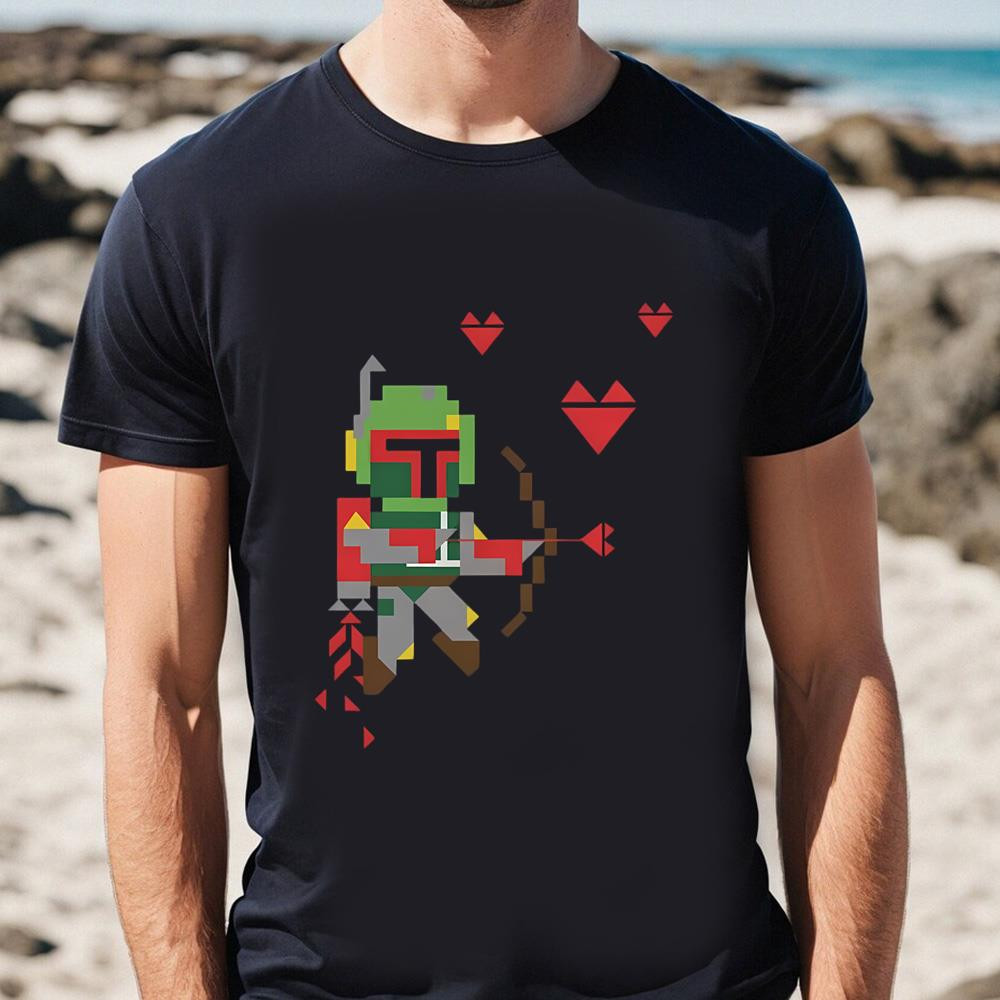 Star Wars Valentine's Day Boba Fett Cupid T-Shirt .jpg