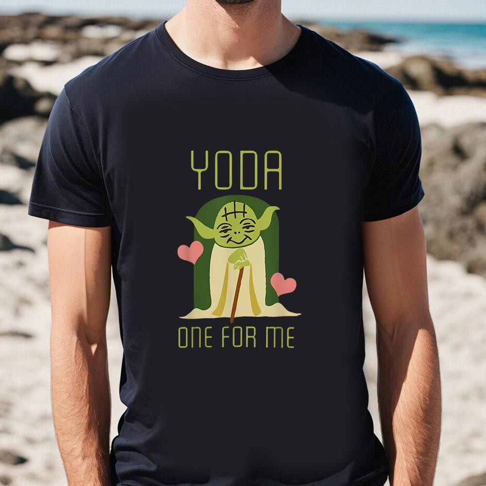 Star Wars Yoda One For Me Cute Valentine Graphic Shirt .jpg