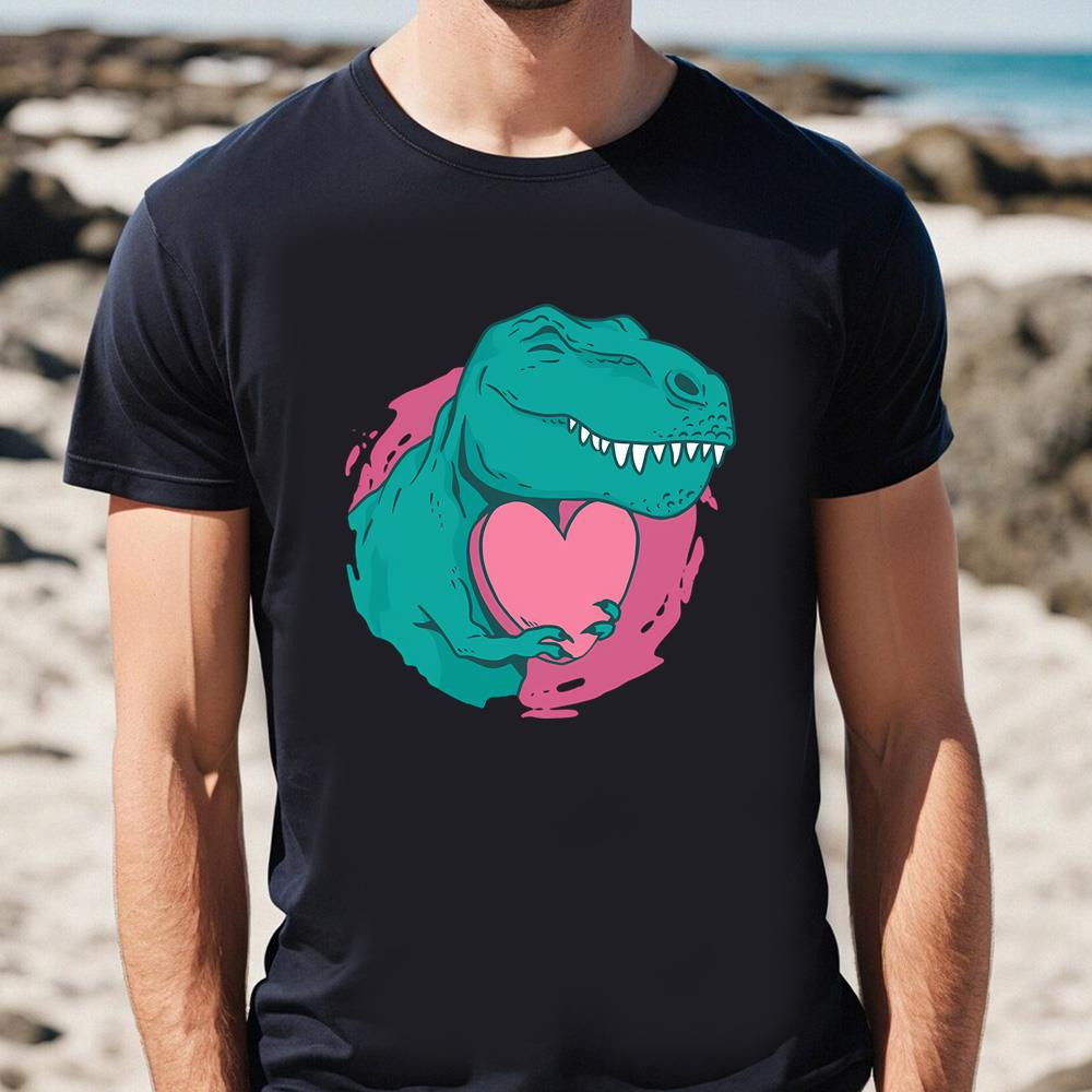 T-Rex Valentine Heart T-Shirt .jpg