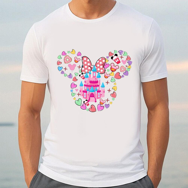 Valentine Mickey Mouse Disney Castle Love Shirt .jpg