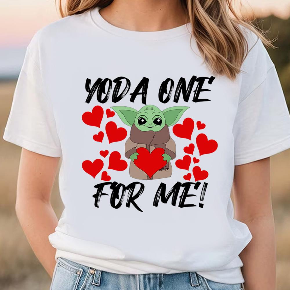 Valentine's Day Yoda One For Me Shirt .jpg