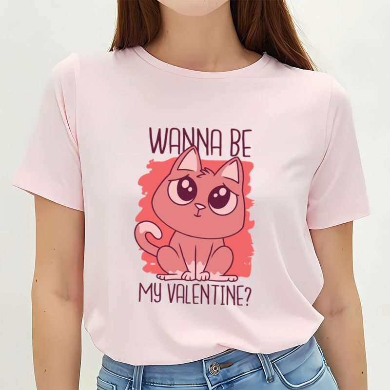 Wanna Be My Valentines Kitten T-Shirt .jpg