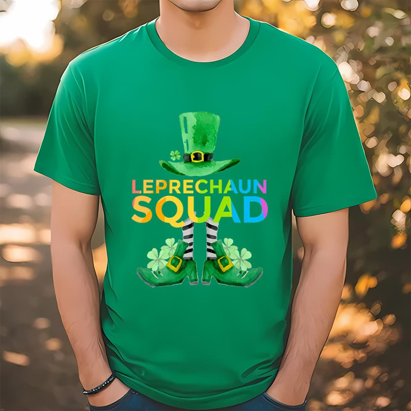 Amazing Leprechaun Squad Rainbow Lucky St Patrick's Day Shirt .jpg
