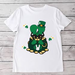 bad bunny lucky shamrock patricks day shirt, gift for her, gift for him