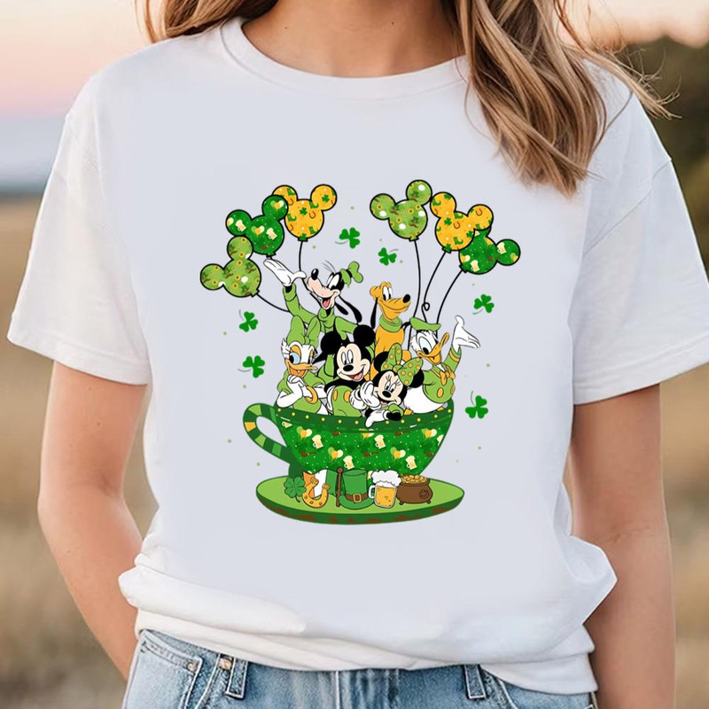 Disney St Patricks Day T-Shirt, Lucky Disney Shamrock Mickey Shirt .jpg