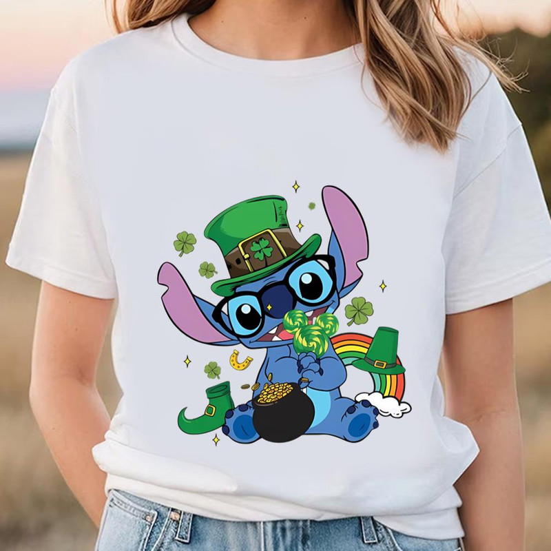 Happy St Patricks Day Baby Stitch Shirt .jpg