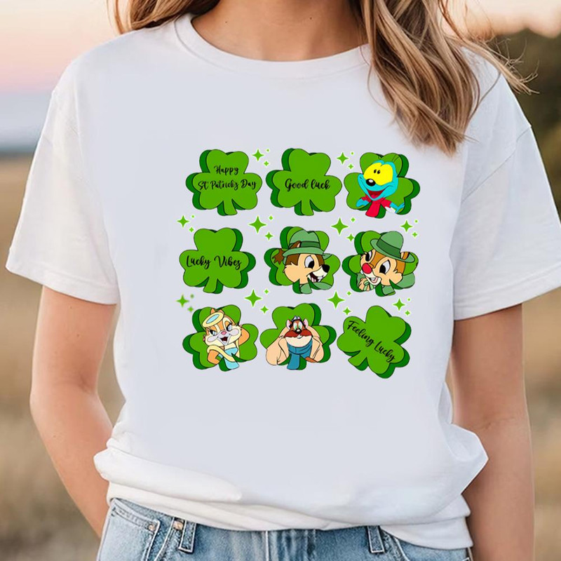 Happy St Patricks Day Trip Chip And Dale With Shamrock Shirt .jpg