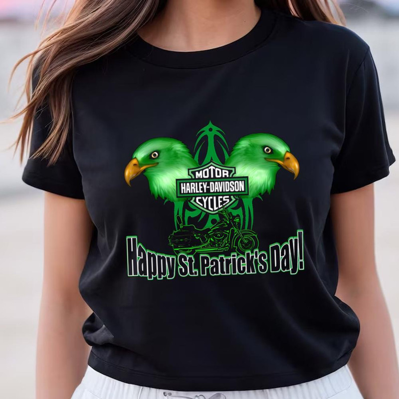 Harley Davidson Motorcycle St. Patrick Shirt .jpg