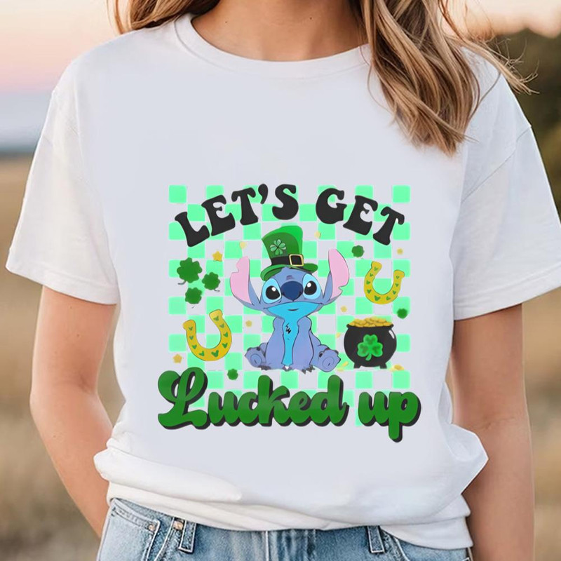 Let The Locked Up Funny Stitch St Patrick's Day Shirt .jpg