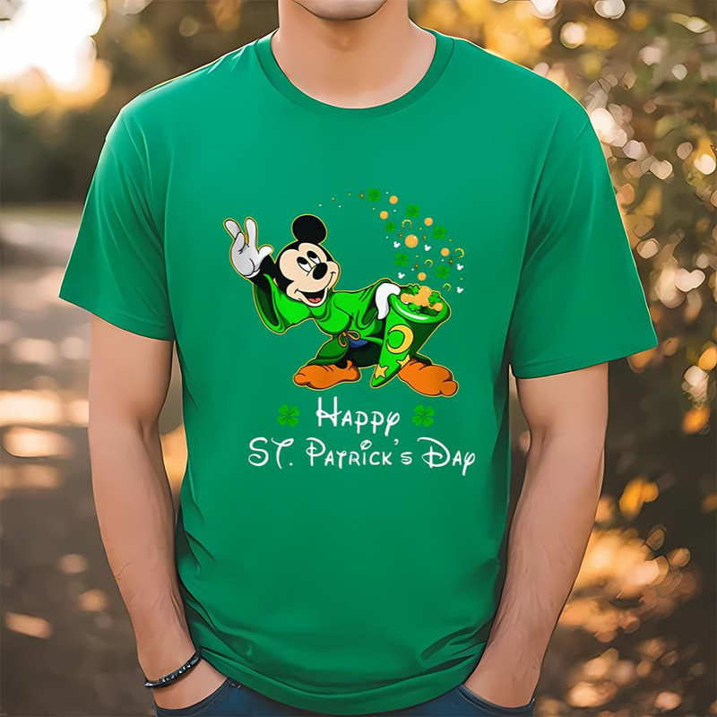Magician Mickey Mouse Disney St Patricks Day Shirt .jpg