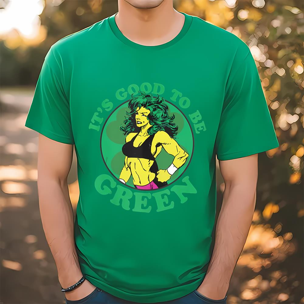 Marvel St. Patrick's Day She-Hulk It's Good To Be Green T-Shirt .jpg