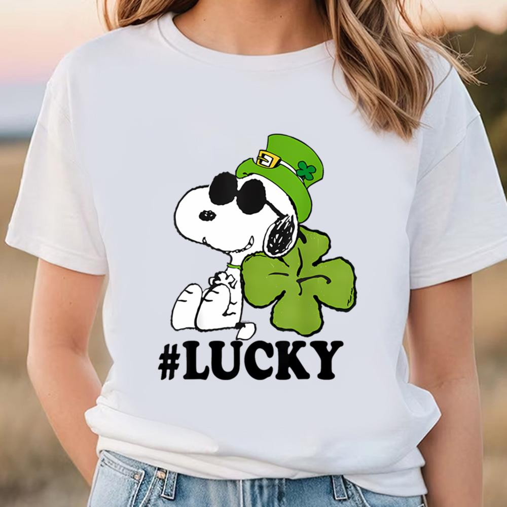 Peanuts St. Patrick's Snoopy Lucky T-Shirt .jpg