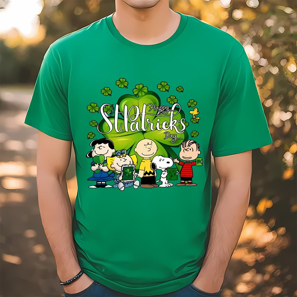 Snoopy Peanuts Character Happy St Patrick's Day Shirt .jpg