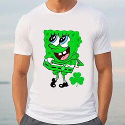spongebob squarepants st patricks day shirt, gift for her, gift for him