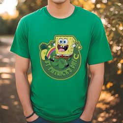 spongebob squarepants st patricks day t-shirt, gift for her, gift for him