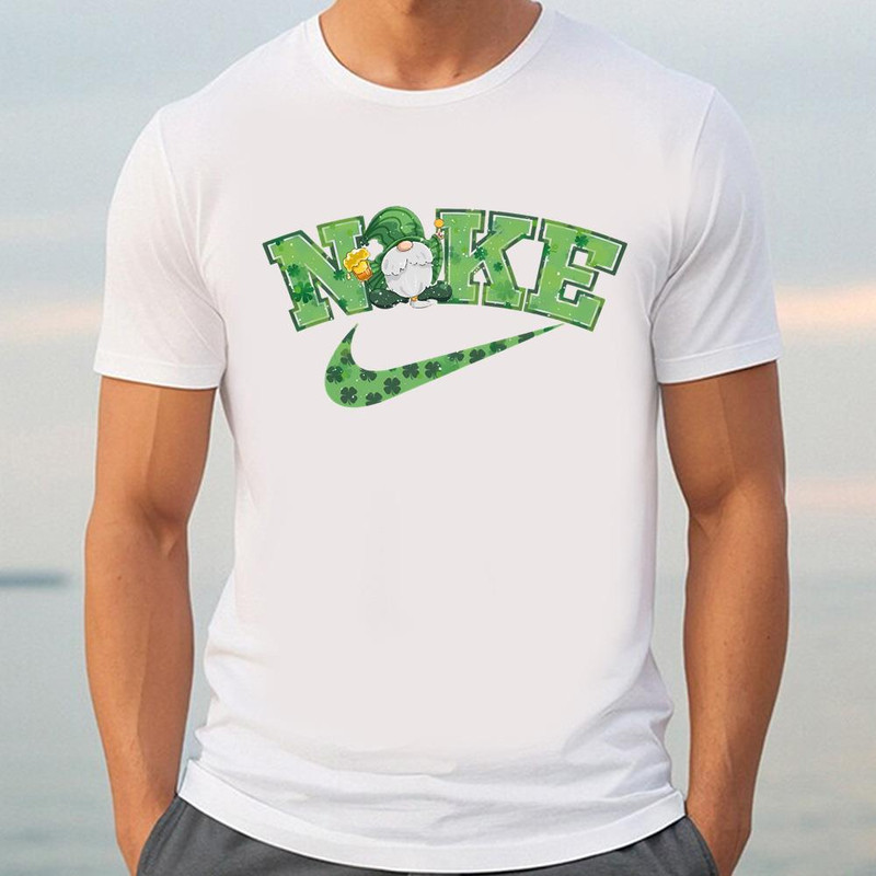 St Patricks Day Swoosh Lucky Charm Nike Gnomes Shirt .jpg