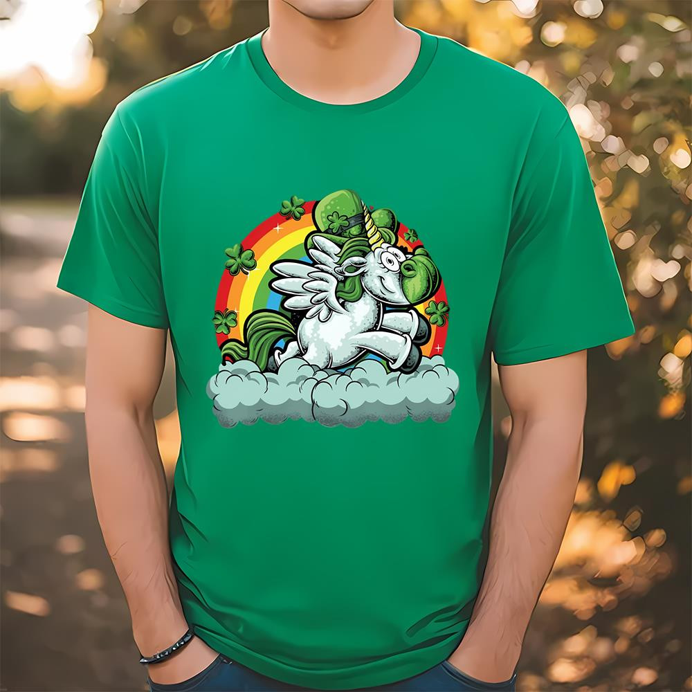 St Patricks Day Unicorn Unicorn Luck Funny T-Shirt .jpg