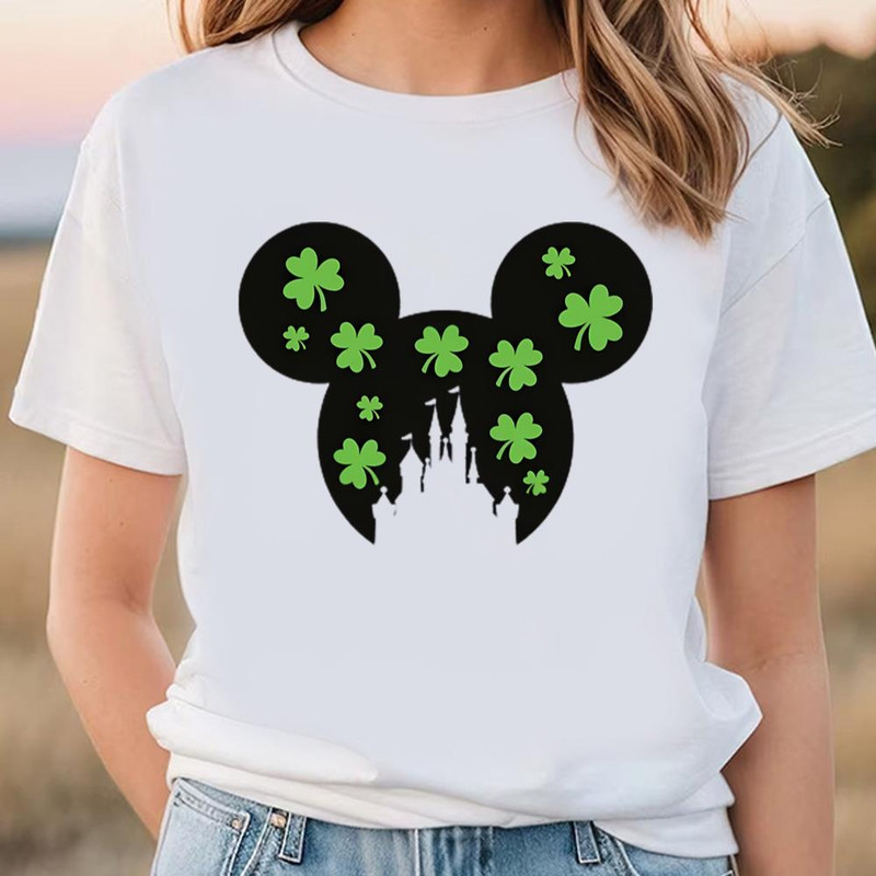 St. Patrick's Day Mickey Disney Castle Shirts .jpg