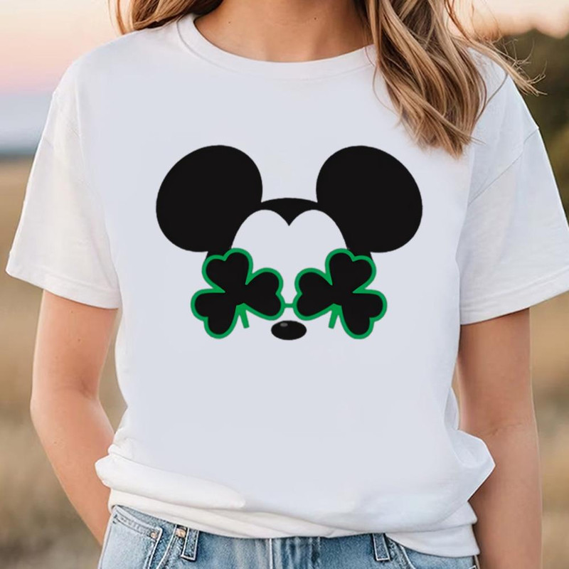 St. Patrick's Day Mickey Mouse Sunglasses Shirt .jpg
