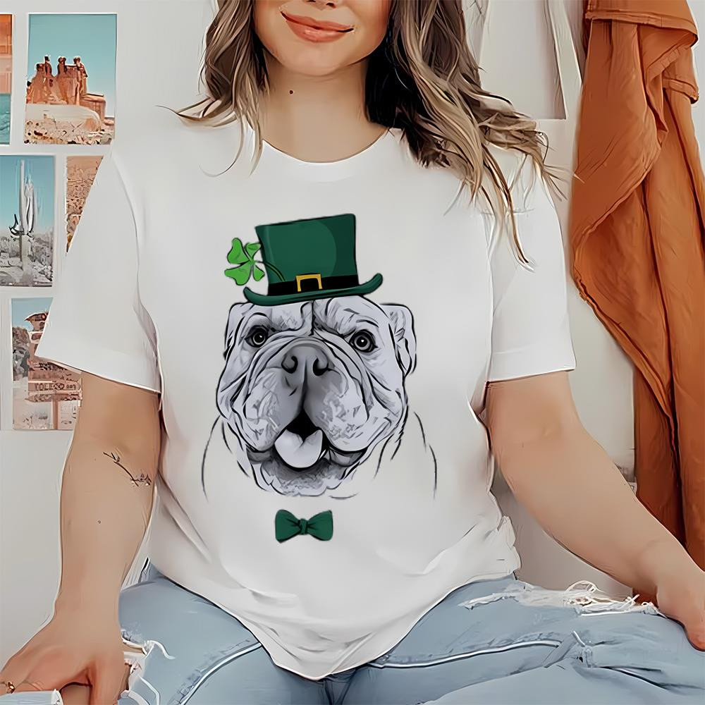 St. Patricks Louie the English Bulldog Shirt .jpg