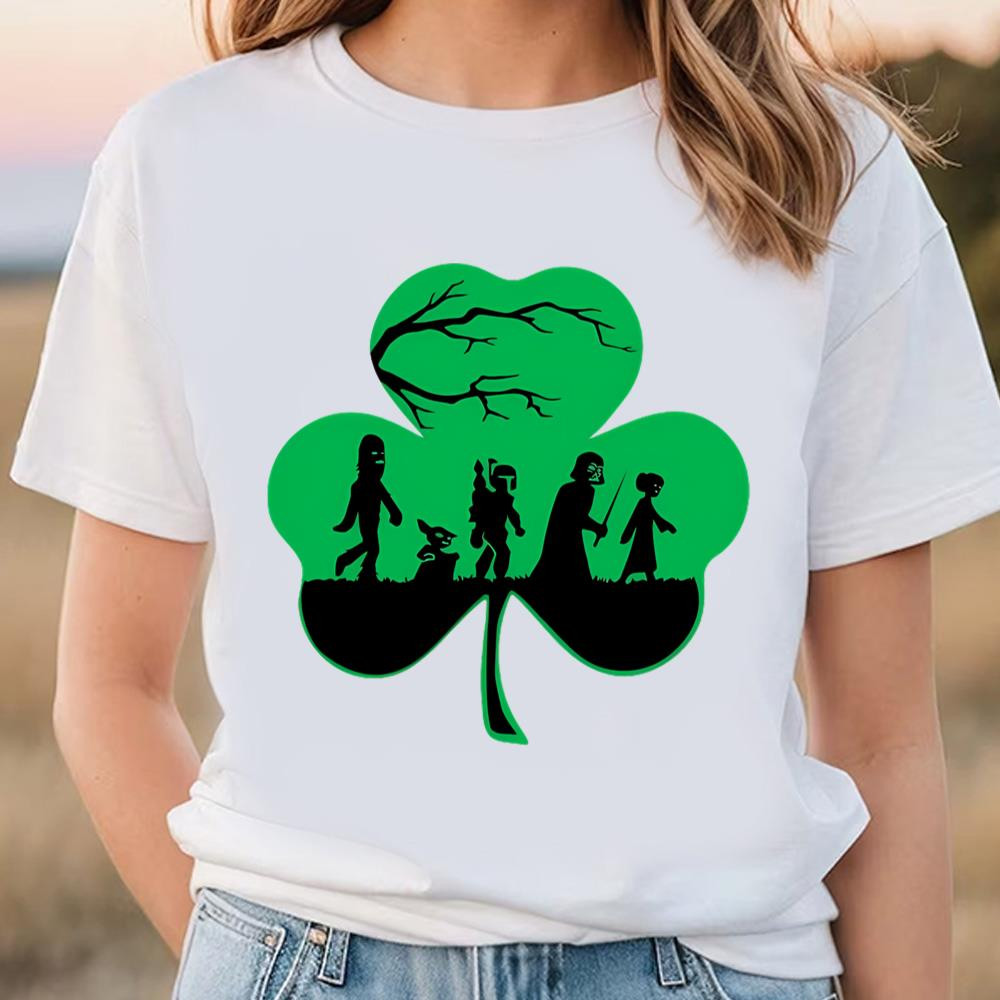 Star Wars Characters Shamrock Shirt, Disney Star Wars St. Patrick's Day T-Shirt .jpg