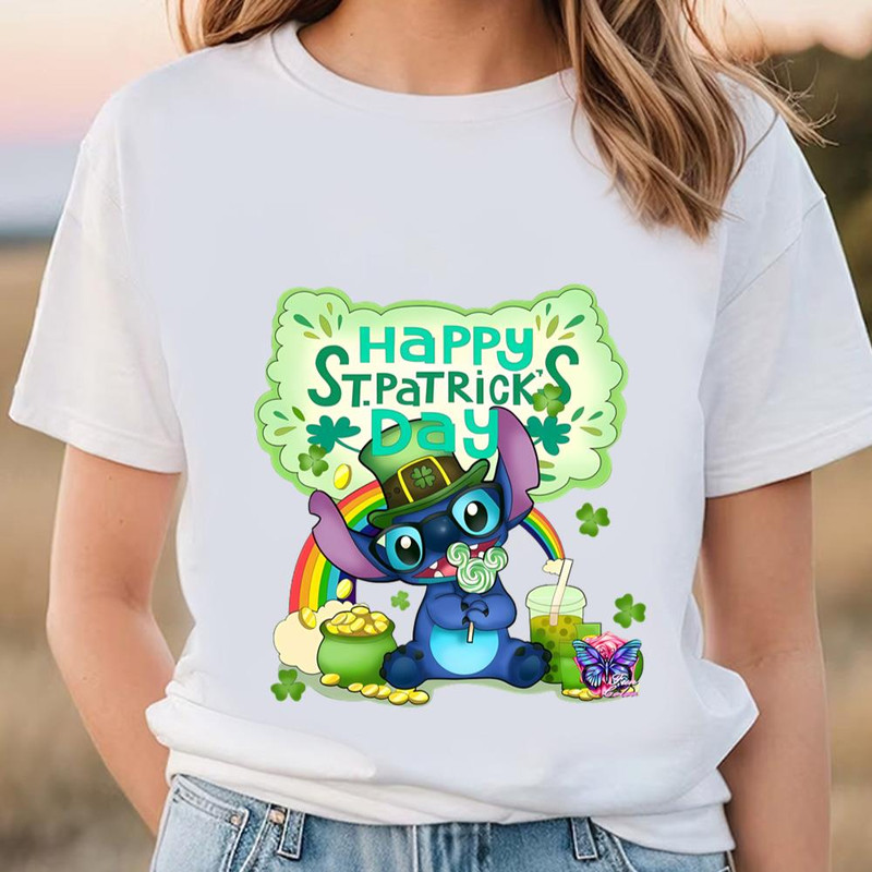 Stitch On Saint Happy Patrick's Day Shirrt .jpg