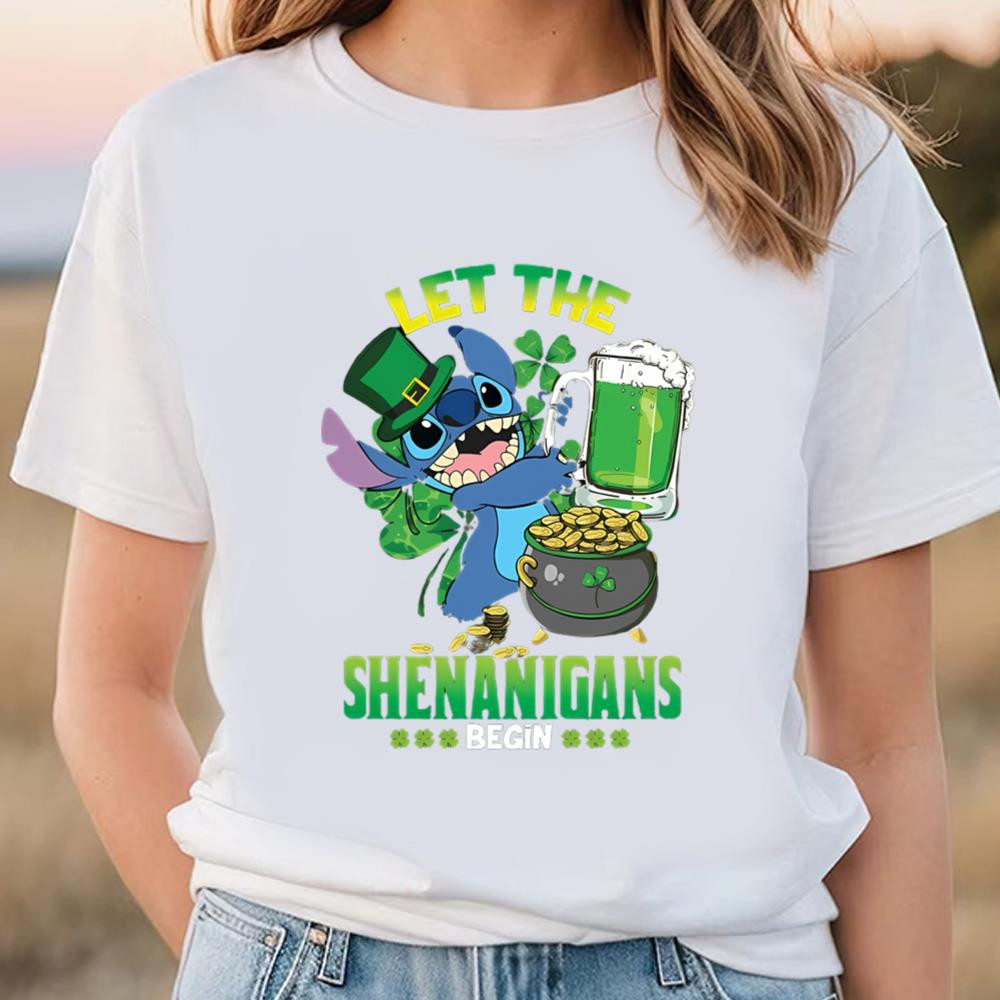 Stitch St Patrick's Day Gift T-Shirt .jpg