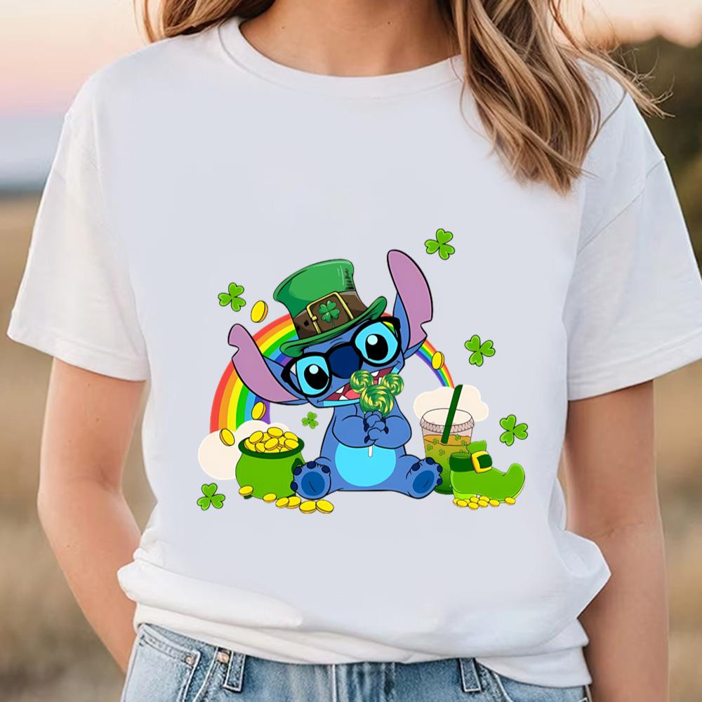 Stitch St. Patrick's Day, Stitch Shenanigans Irish Shamrock Shirt .jpg