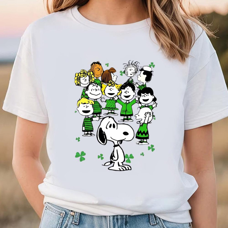 The Peanuts Characters Happy St Patrick's Day Shirt .jpg