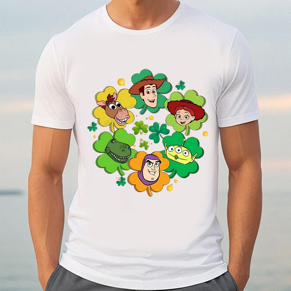 Toy Story Characters St Paddy's Day Gifts For Him T-Shirt .jpg
