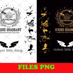 fourth wing and iron flame png, dragon war college png file