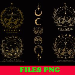 acotar velaris png bundle, most popular 4 acotar velaris design, sarah j maas svg, acotar velaris designs