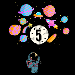 5 years old birthday boy gifts astronaut svg, birthday svg, 5 years old svg, 5 years old boy svg, 5th birthday svg, 5th