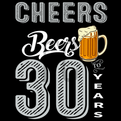 30th birthday cheers beers svg, birthday svg, 30th birthday, 30 years old svg, beer svg, 30 years old men svg, birthday