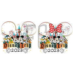 2023 disney trip svg, adults kids disneyland disneyworld trip svg, minnie mickey & friends