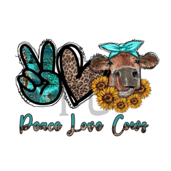 peace love cows png farm animals sunflower png