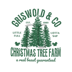 vintage griswolds tree farm since 1989 png sublimation