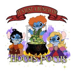 its just a bunch of halloween stitch hocus pocus png